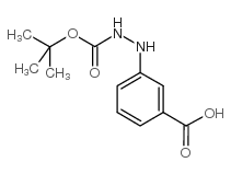 3-(2-N-boc-肼基)苯甲酸结构式