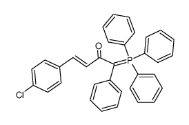 α-(4-chlorocinnamoyl)benzylidene(triphenyl)phosphorane结构式