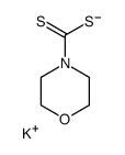 Morpholine-4-carbodithioic acid potassium salt structure