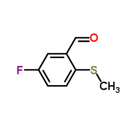 5-Fluoro-2-(methylthio)benzaldehyde结构式