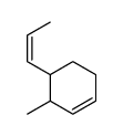 3-methyl-4-prop-1-enylcyclohexene结构式