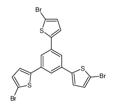 2-[3,5-bis(5-bromothiophen-2-yl)phenyl]-5-bromothiophene结构式