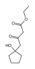 ethyl 4-(1-hydroxycyclopentyl)-3-oxobutanoate Structure