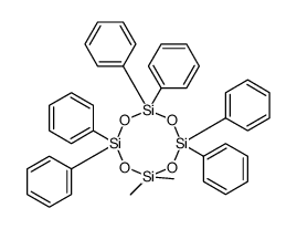 2,2-dimethyl-4,4,6,6,8,8-hexakis-phenyl-1,3,5,7,2,4,6,8-tetraoxatetrasilocane Structure