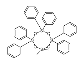 2,2-dimethyl-4,4,6,6,8,8-hexakis-phenyl-1,3,5,7,2,4,6,8-tetraoxatetrasilocane结构式