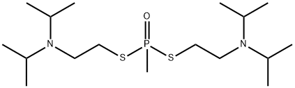 bis(s,s-(2-diisopropylaminoethyl)methylphosphonodithiolate structure