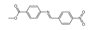 4-(4-nitro-benzylidenamino)-benzoic acid methyl ester结构式