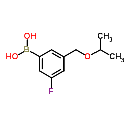 3-氟-5-(异丙氧基甲基)苯基硼酸结构式