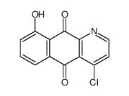 4-chloro-5,10-dihydro-9-hydroxybenzo(g)quinoline-5,10-dione Structure