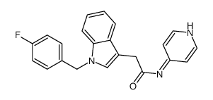 2-[1-[(4-fluorophenyl)methyl]indol-3-yl]-N-pyridin-4-ylacetamide Structure