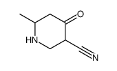 6-methyl-4-oxopiperidine-3-carbonitrile Structure