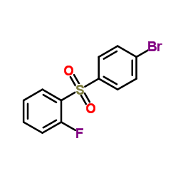 2-[(4-溴苯基)砜基]氟苯结构式