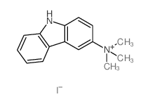 9H-carbazol-3-yl-trimethyl-azanium结构式