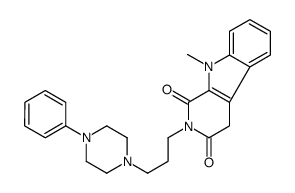 9-methyl-2-[3-(4-phenylpiperazin-1-yl)propyl]-4H-pyrido[3,4-b]indole-1,3-dione Structure