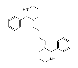 1,1'-(butane-1,4-diyl)-2,2'-diphenylbis(hexahydropyrimidine)结构式