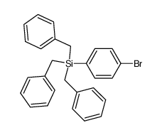 (4-Brom-phenyl)-tribenzyl-silan Structure
