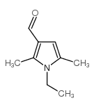 1-乙基-2,5-二甲基-1H-吡咯-3-甲醛结构式