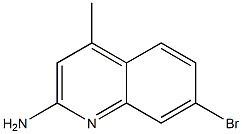 7-bromo-4-methylquinolin-2-amine结构式