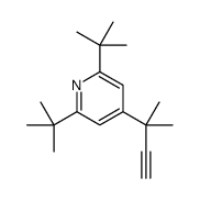 2,6-ditert-butyl-4-(2-methylbut-3-yn-2-yl)pyridine Structure