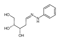 (2R,3S)-5-(2-phenylhydrazono)pentane-1,2,3-triol结构式