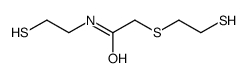N-(2-sulfanylethyl)-2-(2-sulfanylethylsulfanyl)acetamide Structure