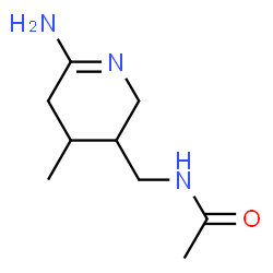 Acetamide,N-[(6-amino-2,3,4,5-tetrahydro-4-methyl-3-pyridinyl)methyl]- Structure