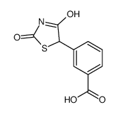 3-(2,4-dioxo-1,3-thiazolidin-5-yl)benzoic acid Structure