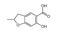 6-hydroxy-2-methyl-2,3-dihydro-1-benzofuran-5-carboxylic acid Structure