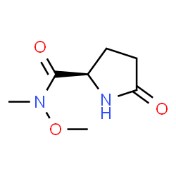 2-Pyrrolidinecarboxamide,N-methoxy-N-methyl-5-oxo-,(R)-(9CI) structure