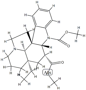 Aspidospermidine-1,3β-dicarboxylic acid dimethyl ester结构式