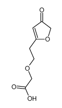 [2-(4,5-Dihydro-4-oxofuran-2-yl)ethoxy]acetic acid Structure