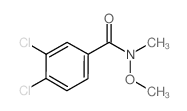 3,4-DICHLORO-N-METHOXY-N-METHYLBENZENECARBOXAMIDE Structure