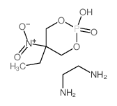 ethane-1,2-diamine,5-ethyl-2-hydroxy-5-nitro-1,3,2λ5-dioxaphosphinane 2-oxide结构式