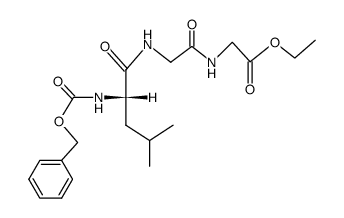 N-[N-(N-benzyloxycarbonyl-L-leucyl)-glycyl]-glycine ethyl ester结构式