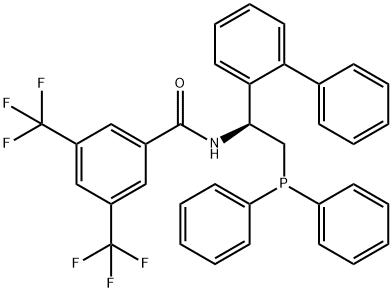 N-[(1S)-1-[1,1''-Biphenyl]-2-yl-2-(diphenylphosphino)ethyl]-3,5-bis(trifluoromethyl)-benzamide Structure