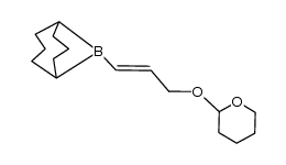 (E)-9-(3-((tetrahydro-2H-pyran-2-yl)oxy)prop-1-en-1-yl)-9-borabicyclo[3.3.1]nonane Structure