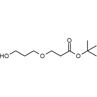 t-Butyl 3-(hydroxypropoxyl)-propanoate structure