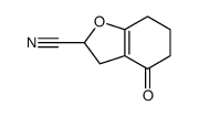 4-oxo-3,5,6,7-tetrahydro-2H-1-benzofuran-2-carbonitrile结构式