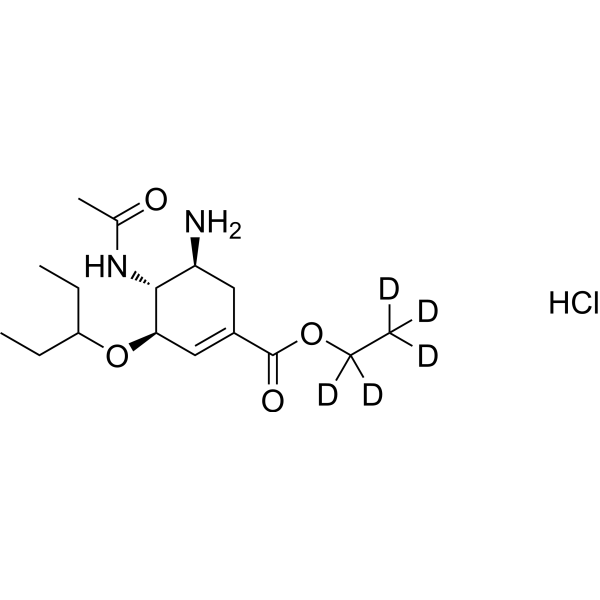 Oseltamivir-d5 hydrochloride结构式