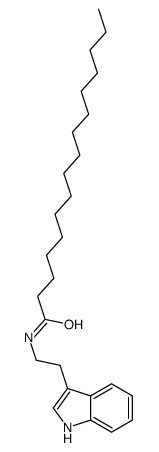 Hexadecanoic acid tryptamide structure