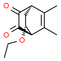 Bicyclo[2.2.2]oct-5-ene-2,3-dione, 7-ethoxy-5,6-dimethyl-, (1R,4R,7R)-rel- (9CI) Structure