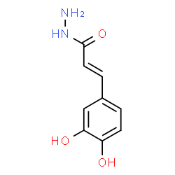 2-Propenoic acid, 3-(3,4-dihydroxyphenyl)-, hydrazide Structure
