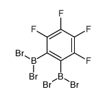 dibromo-(2-dibromoboranyl-3,4,5,6-tetrafluorophenyl)borane结构式