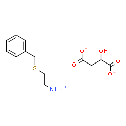 [2-(benzylthio)ethyl]ammonium hydrogen malate Structure