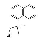 2-methyl-2-(1-naphthyl)-1-bromopropane结构式