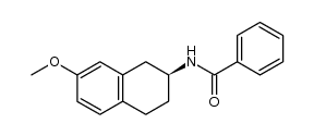 N-[(2S)-7-methoxy-1,2,3,4-tetrahydronaphthalen-2-yl]benzamide结构式