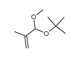 2-Methylpropenal tert-butylmethyl acetal Structure