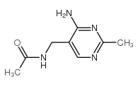 5-Acetamidomethyl-4-amino-2-methyl pyrimidine Structure