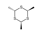 2,4,6-trimethyl-1,3,5-trithiane结构式
