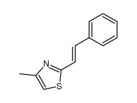 (E)-4-methyl-2-styrylthiazole Structure
